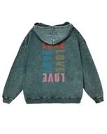 Bluzy męskie - Bluza Colors of Love Kolory Miłości Minimalizm Symbol Zielony XXL - miniaturka - grafika 1