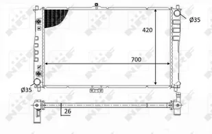 Chłodnica, układ chłodzenia silnika NRF 59019 - Układ chłodzenia - akcesoria - miniaturka - grafika 1