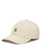 Czapki damskie - Tommy Hilfiger Czapka z daszkiem Elevated Chic AW0AW17631 Beżowy - miniaturka - grafika 1