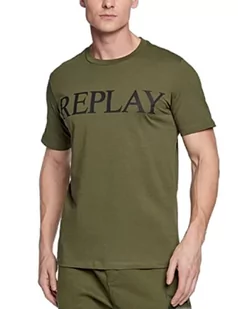 Replay T-shirt męski, Army Green.. 238, XL - Koszulki męskie - miniaturka - grafika 1