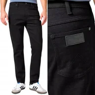 Spodnie męskie - Wrangler LARSTON FREE TO STRETCH WYGODNE CZARNE SPODNIE JEANSOWE W33 L34 - miniaturka - grafika 1