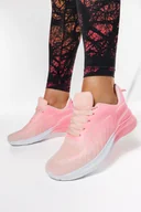 Moda i Uroda OUTLET - Różowe sneakersy damskie buty sportowe sznurowane Casu 934-3-38 - miniaturka - grafika 1