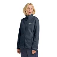 Kurtki damskie - Damska kurtka polarowa Jack Wolfskin MOONRISE FZ W midnight sky - M - miniaturka - grafika 1