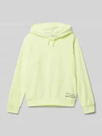 Swetry dla chłopców - Bluza o kroju regular fit z kapturem z mieszanki bawełny z detalem z nadrukiem - miniaturka - grafika 1