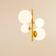 Lampy sufitowe - Dekoracyjna lampa wisząca Bloom 1091L14 kule żółta - miniaturka - grafika 1