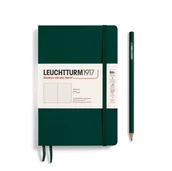 Notesy i bloczki - Notatnik Leuchtturm1917 Paperback B6+, Kropki, Forest Green - miniaturka - grafika 1
