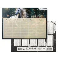 Szkolne artykuły papiernicze - Plan lekcji z tabliczką mnożenia Horse (25szt) - STARPAK - miniaturka - grafika 1