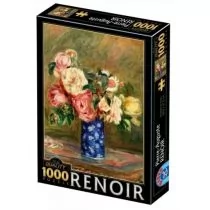 D-Toys Puzzle 1000 Renoir, Bukiet róż - Puzzle - miniaturka - grafika 1
