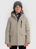 Kurtki i płaszcze dla chłopców - 4F Kurtka przejściowa membrana 5000 chłopięca - beżowa 122 (6-7 lat) - miniaturka - grafika 1