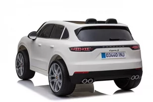 Pojazd Porsche Cayenne S Lakierowany Biały - Pojazdy elektryczne dla dzieci - miniaturka - grafika 4
