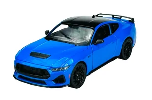 WELLY 2024 FORD MUSTANG GT NIEBIESKI 1:24 24123 - Samochody i pojazdy dla dzieci - miniaturka - grafika 1
