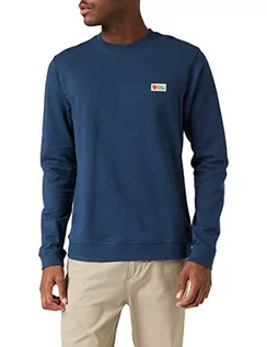 Bluzy męskie - FJÄLLRÄVEN FJALLRAVEN Męska bluza Vardag Sweater M niebieski niebieski S 87316 - grafika 1