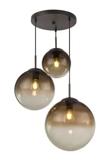 Globo Lighting Szklana lampa wisząca Varus amber 51 cm - Lampy sufitowe - miniaturka - grafika 1