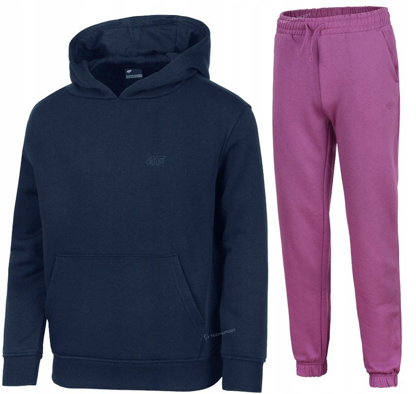 4F OCIEPLANY DZIEWCZÄCY DRES KOMPLET BLUZA SPODNIE / rozm 164