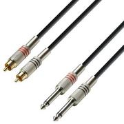 Kable - Adam Hall Cables kabel audio 2 x wtyczka cinch męska K3TPC0100 - miniaturka - grafika 1