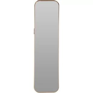 Lustro prostokątne w złotej ramie, duże, 115 x 30 cm - Lustra - miniaturka - grafika 1