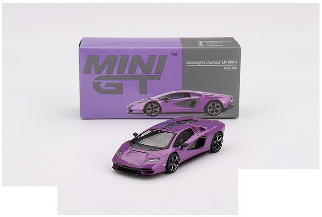 Mini Gt Lamborghini Countach Lpi 800-4 Viola 30 1:64 00865