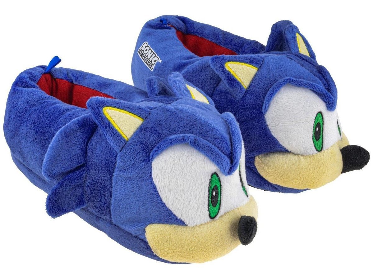 28 KAPCIE bambosze 3D SONIC ŚMIESZNE PAPCIE pluszowe 18 cm