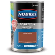 Emalie - Farba ftalowa do drewna i metalu Ftalonal Brąz Czekoladowy 0,9 l Nobiles - miniaturka - grafika 1