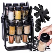 Etykiety do drukarek - Przyprawnik koło młyńskie na słoiczki z przyprawami loft 18szt Etykiety - miniaturka - grafika 1