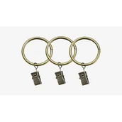 Akcesoria do wystroju okien - Kółko z żabką 16 mm antyk N 10 szt. - miniaturka - grafika 1