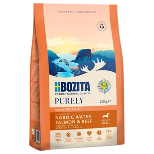Bozita Dog Purely Adult Small Grain Free, łosoś i wołowina - 2,5 kg - Sucha karma dla psów - miniaturka - grafika 1