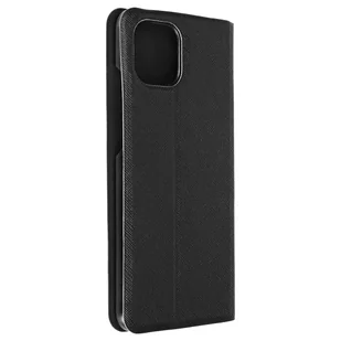 Etui Folio Do Galaxy A03 Leather Saffiano Back Video Holder Bigben Black - Etui i futerały do telefonów - miniaturka - grafika 1