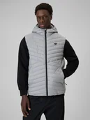 Kurtki męskie - 4F Bezrękawnik z wypełnieniem syntetycznym męski - szary L - miniaturka - grafika 1