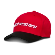 Czapki damskie - Czapka z Daszkiem Alpinestars Linear Czerwony/Czarny/Złamany BiałyXL Długi - miniaturka - grafika 1