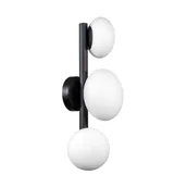 Lampy ścienne - Molekularny, czarny kinkiet do salonu ZM 1178 z serii OMI - miniaturka - grafika 1