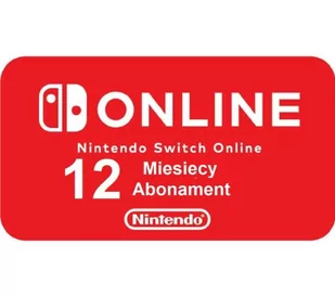 Abonament Nintendo Switch Online 12m-ce - Startery i doładowania - miniaturka - grafika 1