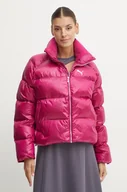 Kurtki damskie - Puma kurtka Shiny Puffer Jacket damska kolor fioletowy zimowa 626514 - miniaturka - grafika 1