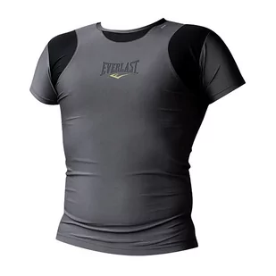 Rashguard męski EVERLAST krótki rękaw szary 4429 S - Kimona, stroje i obuwie - miniaturka - grafika 1