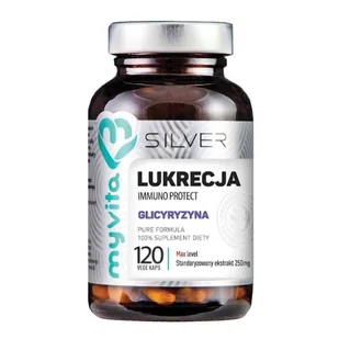 MyVita Silver Pure Lukrecja 120 kaps. TT001298 - Suplementy naturalne - miniaturka - grafika 1