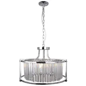 Lampy sufitowe - Wisząca lampa glamour CGASBURP na łańcuchu nad stół chrom - miniaturka - grafika 1