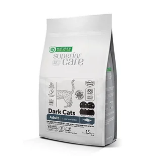 NATURES PROTECTION Superior Care Dark Cats Grain Free with Herring Adult All Breeds 1,5kg - Mokra karma dla kotów - miniaturka - grafika 1