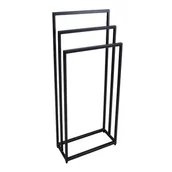Wieszaki łazienkowe - Czarny stojący wieszak na ręczniki 45 cm C5-W78 - miniaturka - grafika 1