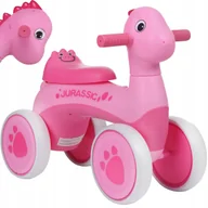 Rowerki biegowe - Pastelowy Jeździk Pchacz Dinozaur Rowerek Różowy Rexer dla Dziecka Webben - miniaturka - grafika 1