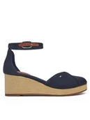 Espadryle damskie - Tommy Hilfiger Espadryle FW0FW08657 Granatowy - miniaturka - grafika 1