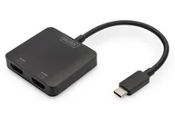 Rozgałęźniki - Digitus 2-portowy koncentrator wideo MST (USB-C™ -> 2 x HDMI) - miniaturka - grafika 1