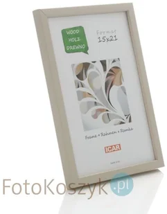 Icar Ramka drewniana Pinia kremowa (na zdjęcie 15x21 cm) - Ramki na zdjęcia - miniaturka - grafika 2