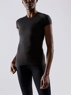 Koszulki sportowe damskie - Koszulka damska Craft  Pro Dry Nanoweight SS Black S - miniaturka - grafika 1
