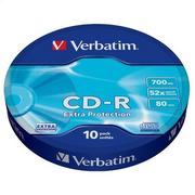 Nośniki danych - Verbatim CD-R 700MB 52x EXTRA PROT. SP*10 43725 V10SP - miniaturka - grafika 1