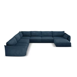 Ciemnoniebieski narożnik (lewostronny) Vanda – Mazzini Sofas - Narożniki - miniaturka - grafika 1