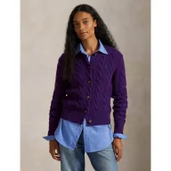 Swetry damskie - POLO RALPH LAUREN Wełniany kardigan Slim Fit z dodatkiem kaszmiru - miniaturka - grafika 1