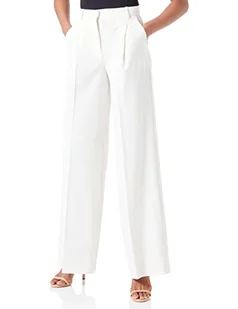 Pinko Damskie spodnie Prospero Poly Viscos, N96_fumo White, 42 - Spodnie damskie - miniaturka - grafika 1