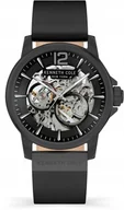 Zegarki męskie - Zegarek męski KENNETH COLE KCWGE2124702 czarny klasyczny skeleton - miniaturka - grafika 1