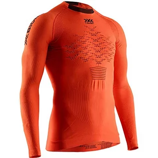 Koszulki męskie - X-Bionic Męski T-shirt The Trick 7613418018579_Orange/Noir_XL - grafika 1