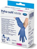 Rękawiczki - Peha-soft nitrile fino niesterylne rękawiczki do badań rozm. M, 10 sztuk, blanco - miniaturka - grafika 1