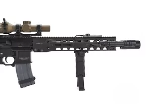 Strike Industries - Chwyt przedni z dwójnogiem Strike Picatinny - Czarny - SI-AR-BIPOD - Osprzęt do wiatrówek - miniaturka - grafika 2